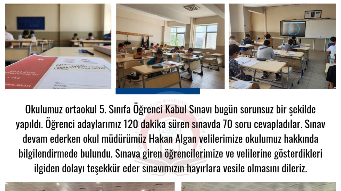 5. SINIFA KABUL SINAVLARIMIZ YAPTIK